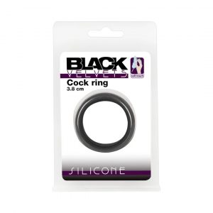 Cock Ring 3,8 cm gredzeni un uzmavas 1 Black Velvets Cock Ring 3,8 cm penio žiedas