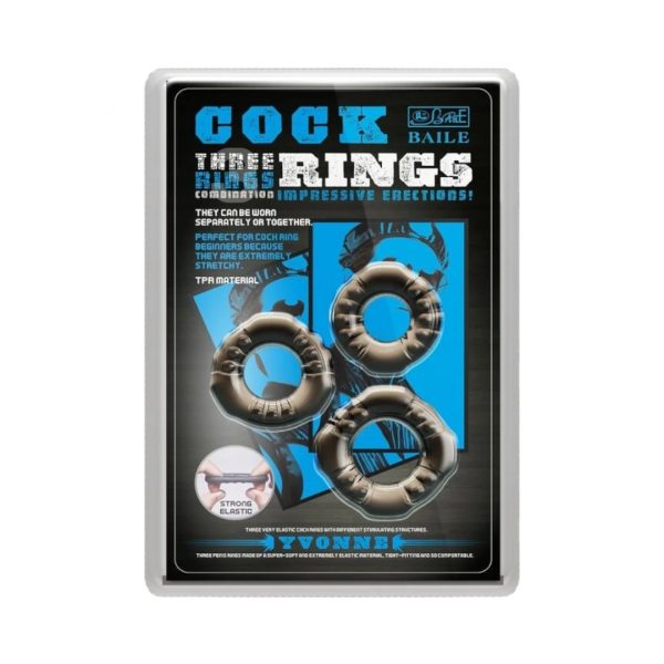 Cock Ring Yvonne stimulējošie dzimumlocekļa gredzeni 1 Cock Ring Yvonne penio žiedai