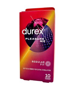 Pleasure Me 10 шт. Презервативы durex pleasuremax 4 Durex Pleasure Me 10 vnt. prezervatyvų dėžutė