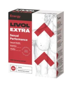 Livol Extra Sexual Performance potences un erekcijas uzlabošanai Livol Extra Sexual Performance maisto papildas