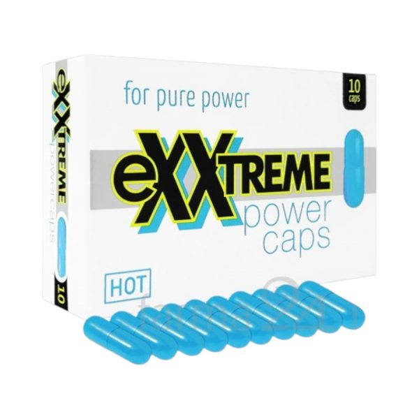 Exxtreme Power Caps 10 gab. potences un erekcijas uzlabošanai Exxtreme Power Caps 10 vnt. maisto paildas vyrams