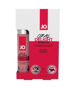 JO Oral Delight Strawberry 30 ml orālie lubrikanti JO Oral Delight Strawberry 30 ml oralinis gelis