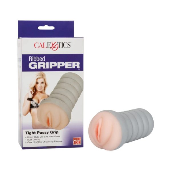 Ribbed Gripper Tight Pussy masturbatori 1 Calexotics Ribbed Gripper Tight Pussy masturbatorius