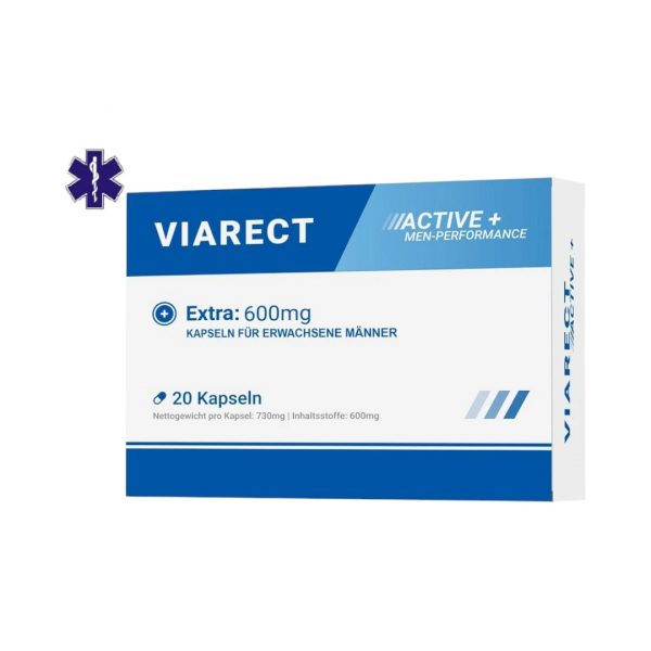 Viarect Active + Men-Performance afrodiziaki Viarect Active + Men-Performance 20 kaps. maisto papildas
