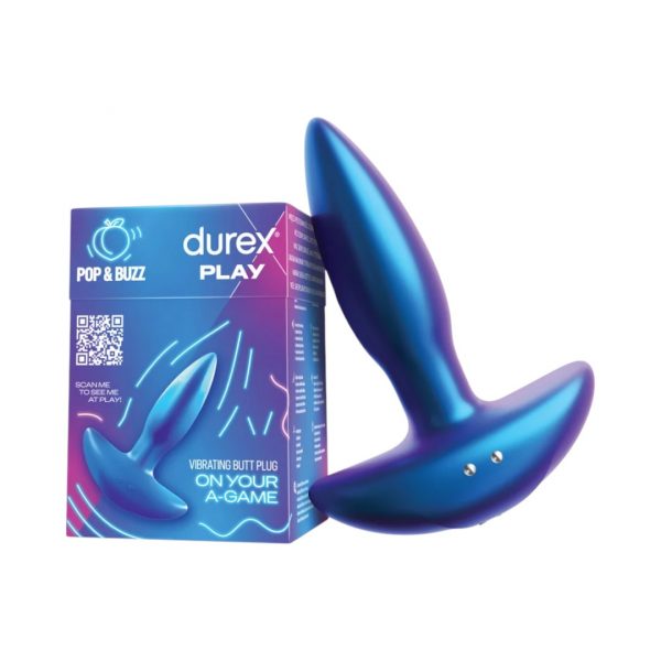 Play Pop & Buzz anālie aizbāžņi 1 Durex Play Pop & Buzz analinis kaištis