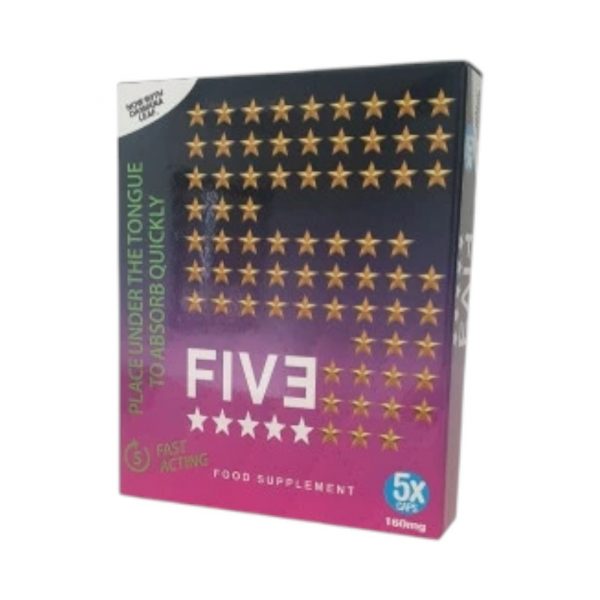 Five Fast Acting 5 tab. potences un erekcijas uzlabošanai Five Fast Acting 5 tab. maisto papildas