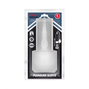 Pumped Addicted Pleasure Sleeve masturbatori 1 Pumped Addicted Pleasure Sleeve masturbatoriaus mova