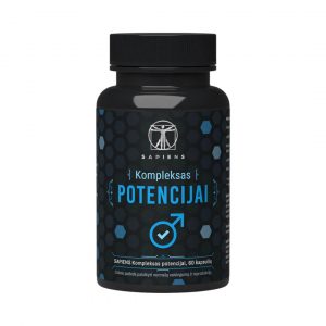 Sapiens Kompleksas Potencijai 60 kaps. potences un erekcijas uzlabošanai Sapiens Kompleksas Potencijai 60 kaps. maisto papildas