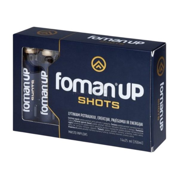 Foman UP Shots 25 ml x 14 gab potences un erekcijas uzlabošanai 2 Foman UP Shots 25 ml x 14 vnt. maisto papildas vyrams