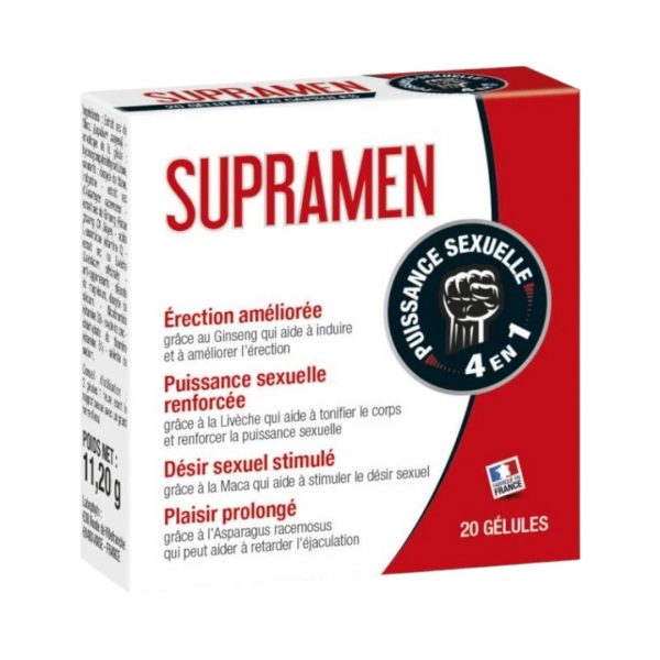 Supramen 20 gab. potences un erekcijas uzlabošanai Supramen 20 vnt. maisto papildas