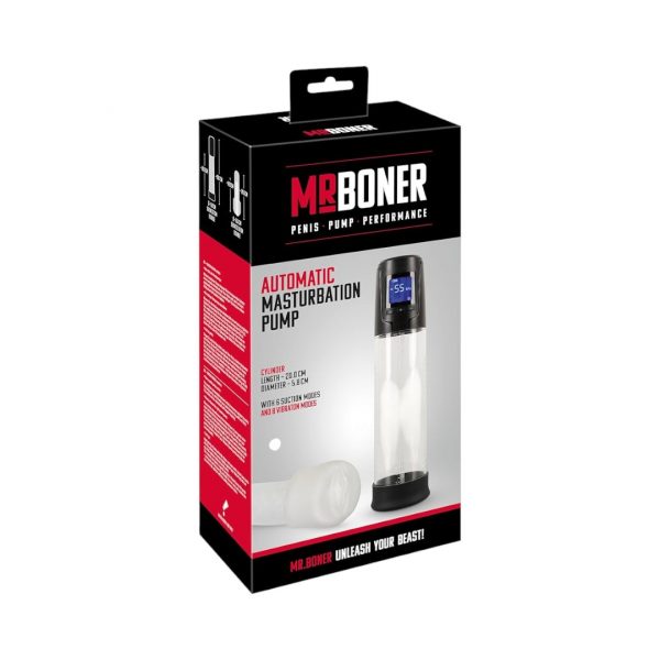 Mister Boner Automatic Masturbation Pump dzimumlocekļa pompas 1 Mister Boner Automatic Masturbation Pump penio pompa masturbatorius