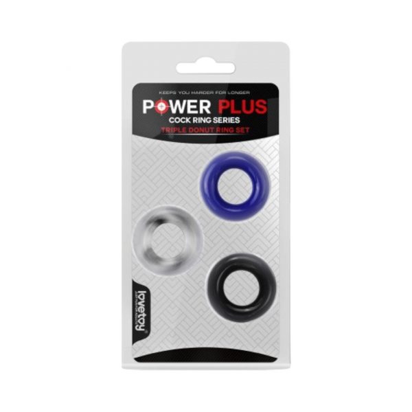 Power Plus Cock Ring Series gredzeni un uzmavas 1 Power Plus Cock Ring Series penio žiedai