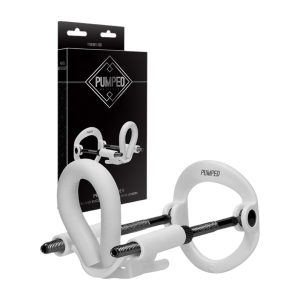 Shots Pumped Silicone Penis Extender White dzimumlocekļa pagarinātāji 1 Shots Pumped Silicone Penis Extender White